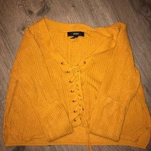 Forever 21 yellow sweater